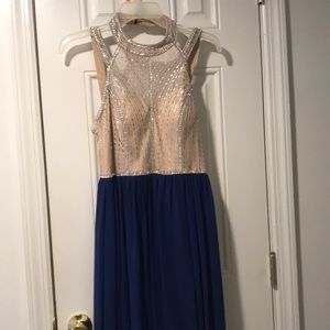 Blue prom dress size: 5